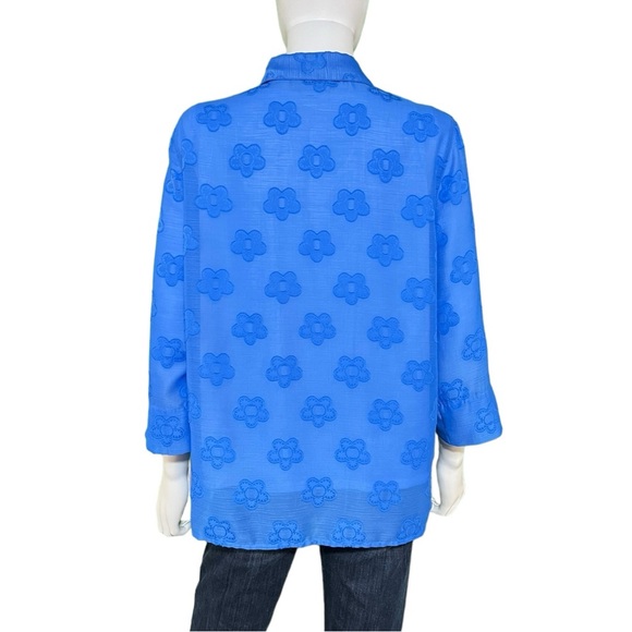 Alfred Dunner 2 Piece Blue Top, S - Picture 5 of 9